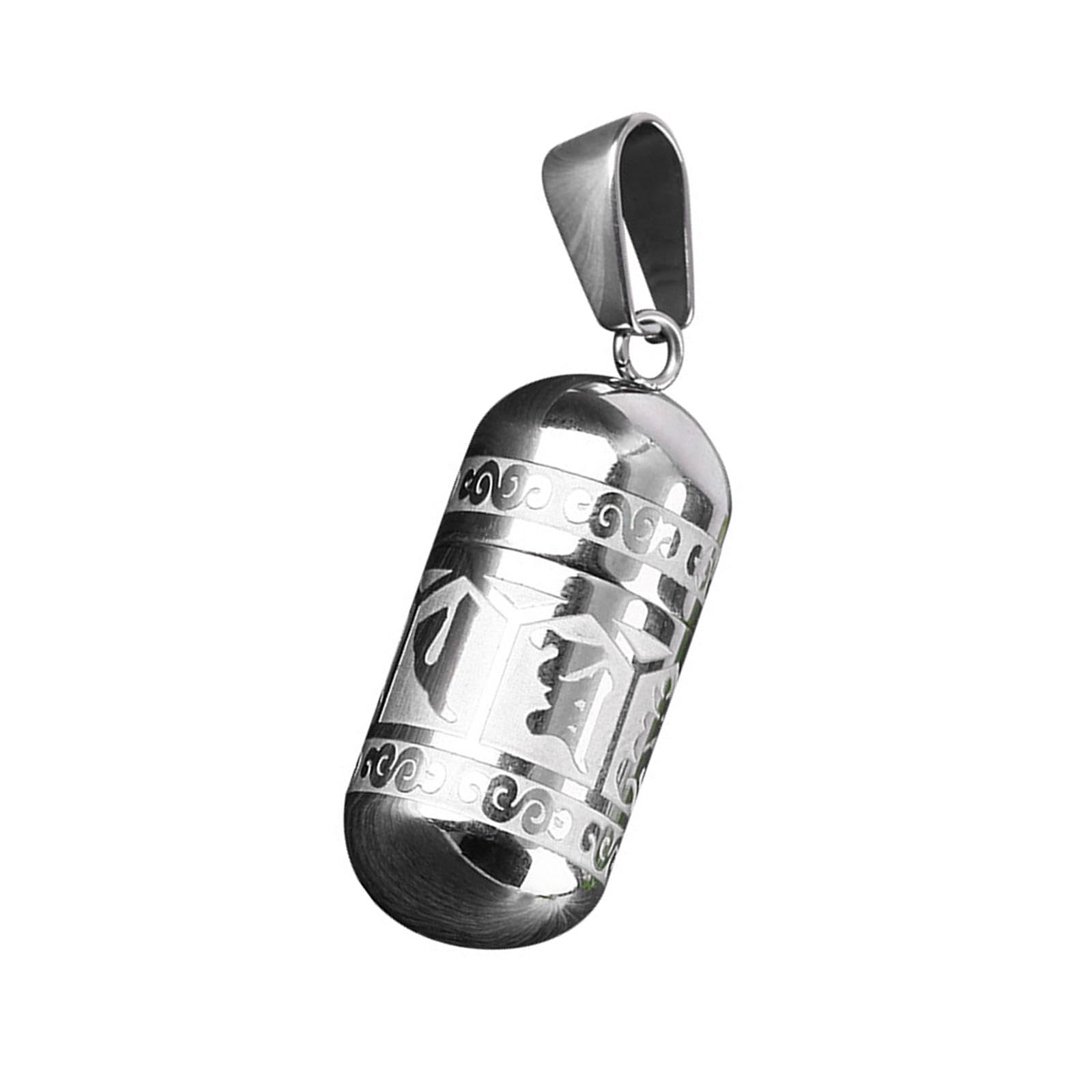 BNF® Urn Pendant Engraved Openable Creative Perfume Bottle Memorial Jewelry Charm Silver|Crafts | Beads & Jewelry Making | Charms & Pendants-image-35