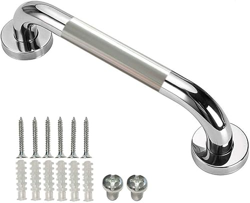 Barra de agarre de baño de 16 pulgadas, mango de seguridad resistente de acero inoxidable para bañera, inodoro, baño, pasamanos de escalera,