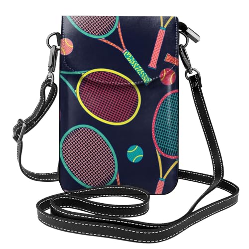 Sac bandoulière tennis coloré pour smartphone et portefeuille femme urbaine