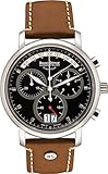  Bruno Söhnle Herren Chronograph Quarz Uhr mit Leder Armband 17-13143-841
