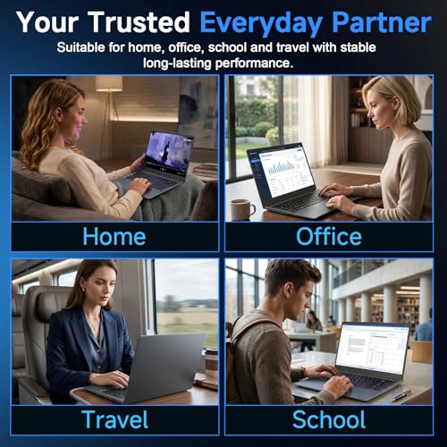 Image of 14 Inch Laptop Computer, Pentium 6500Y Processor (Up to 3.4GHz), 16GB RAM 256GB SSD, FHD IPS Anti-Glare Display, Lightweight Laptop with Privacy Shutter for Students & Business