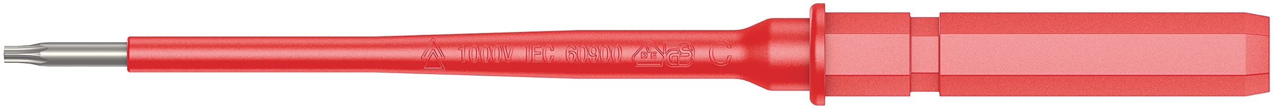 Wera 05059040001 - Juego de varillas intercambiables para destornillador aislado, Kraftform Kompakt VDE Inoxidable 8 extra slim 1, 8 piezas