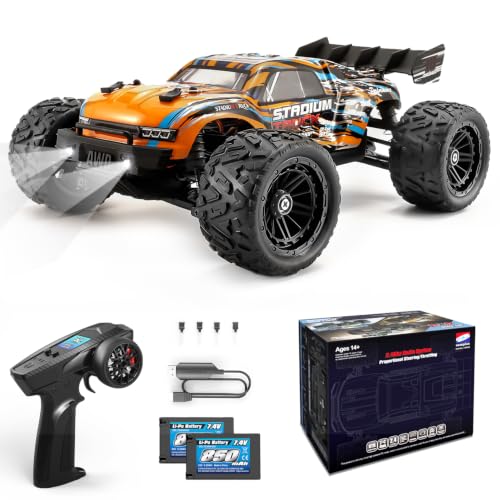Image of HAIBOXING 1:18 Remote Control Car, Fast RC Cars for Adults& Kids | Hobby RC Truck for Boys. 36KPH High-speed Off-Road RC Electric Vehicle with 2 Rechargeable Batteries(18858E)