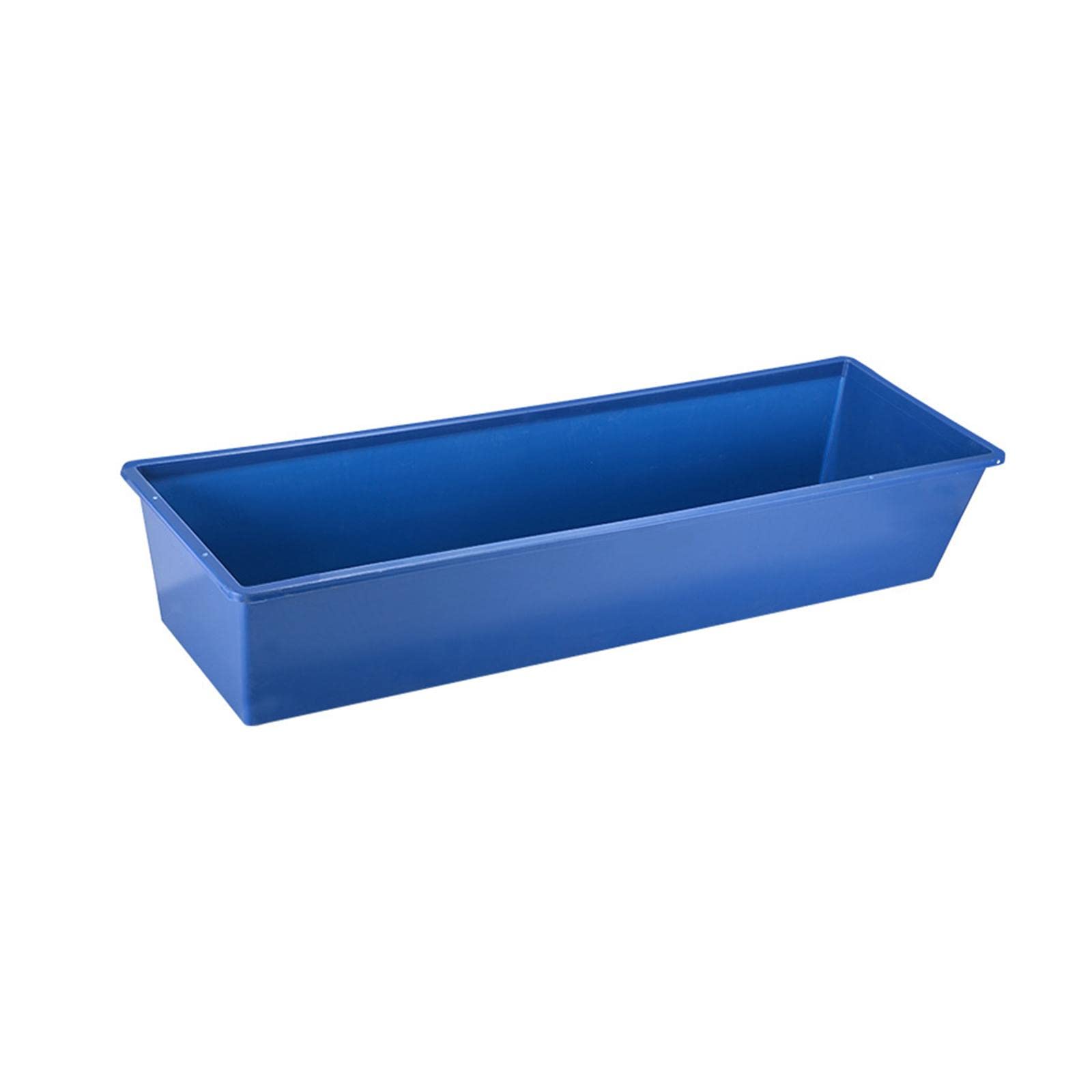 Homyl Práctico Comedero de Alimentación con Ranura Profunda para El Hogar, Caballo, Pollo, Ganado, Conejo, Azul