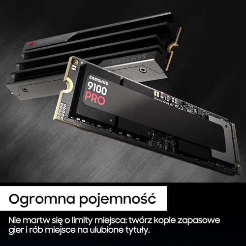 Image of Samsung Memory MZ-VAP8T0CW 9100 PRO 8TB Internal SSD with Heat Sink, PCIe 5.0 x4, NVMe 2.0, SSD Designed for Pros & Gamers, Compatible with PC & PlayStation 5, 5 Year Limited Warranty (UK Version)