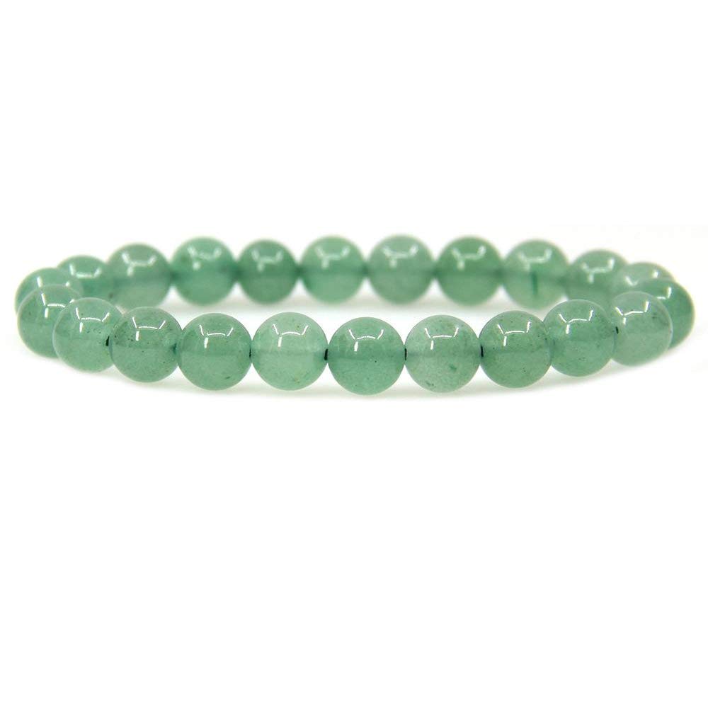 Angelstones Gem Semi-Precious 6mm Round Bead Stretch Bracelet - Unisex Adult Gemstone 1 thumbnail image