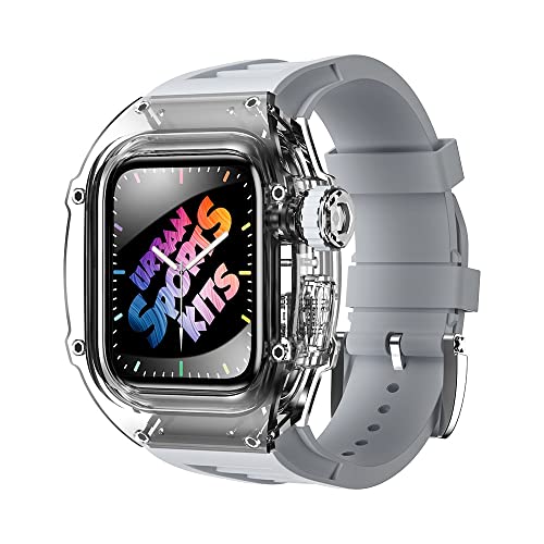 Bracelet Apple Watch anti-jaunissement transparent 45mm S7 S8