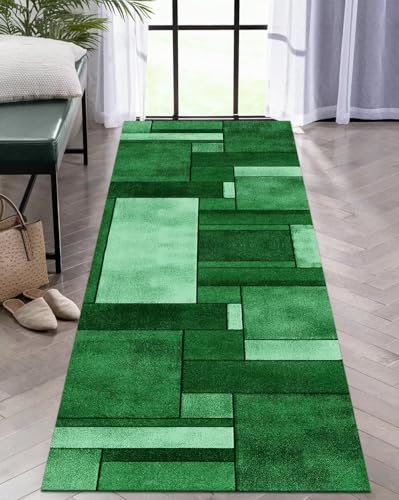 Tapis de couloir antidérapant vert cyan pour sécuriser l'escalier - 6