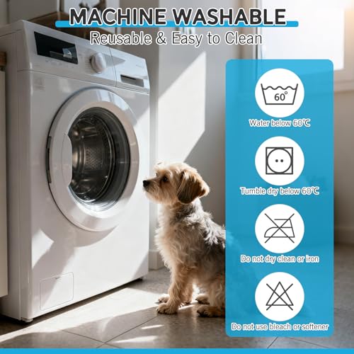 Image of Washable Pee Pads for Dogs - 32 inchx25 inch 2PCS,Cute Paw Shape Whelping Pad for Puppy Training,Playpen Crate Bed Floor Protector, Reusable Dog Potty Pads Non-Slip,Super Absorbent & Odor Controlling
