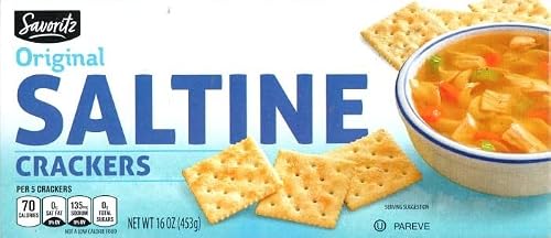Savoritz Original Saltine Crackers 16oz 454g (Two Boxes)