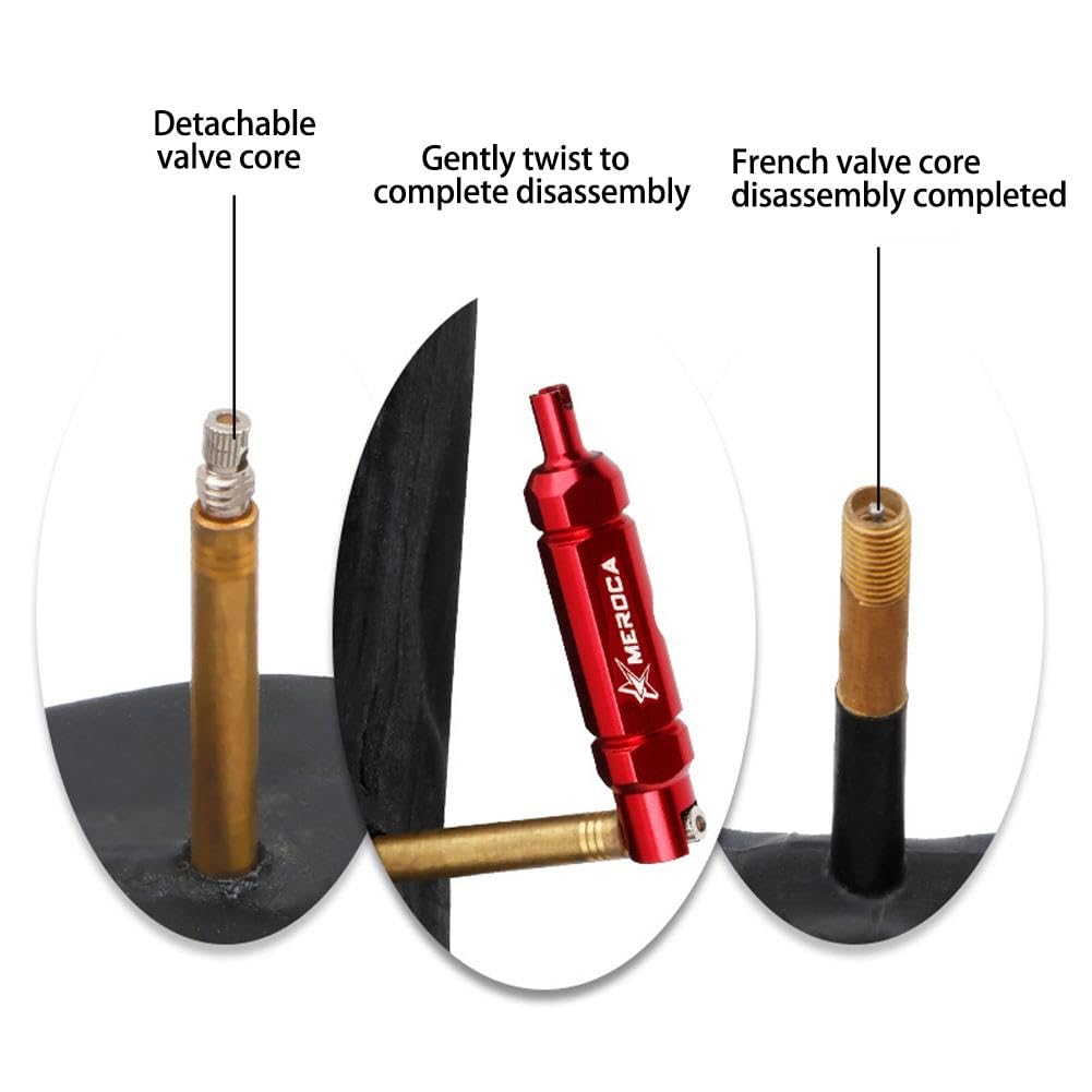 Medsuo Kit d'outils de retrait de valve de vélo universel pour réparation de noyau de Medsuo Kit d'outils de retrait de valve de vélo universel pour réparation de noyau de