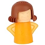 TOPIST Angry Mama Microwave Cleaner Angry Mom Microwave Oven Steam Cleaner and Disinfects With Vinegar and Water for Kitchens, Steamer Cleaning Equipment Cleans the Crud in Minutes (Yellow)