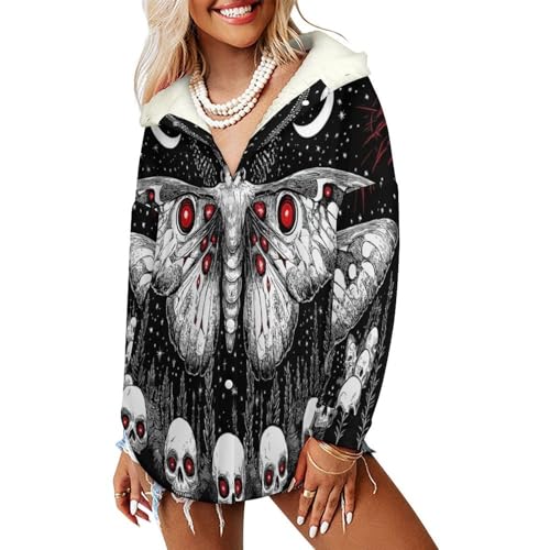 Manteau en peluche avec poches noir et blanc contre le froid