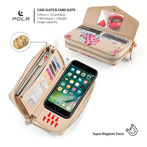 Coque iPhone 8 antichoc résolvant le vol de données avec portefeuille RFID jaune - 3