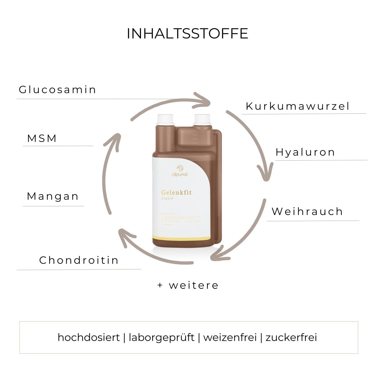 Gelenkfit – Ergänzungsfuttermittel für Pferde bei hoher Belastung von Gelenken – mit MSM, Hyaluron & Glucosamin – vom Tierarzt entwickelt