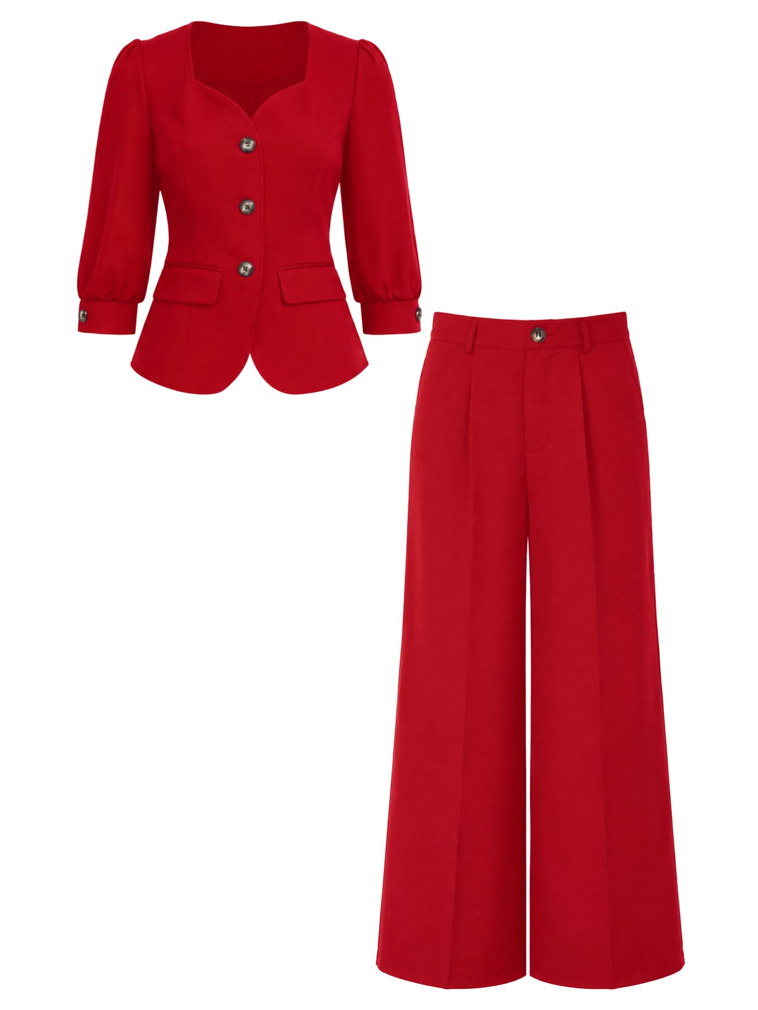 Donna Completo Elegante Tailleur Suit Formale Pantalone da Ufficio