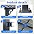 AirWire 10'x12' Lean to Gazebo, Hardtop Pergola with Metal Roof, Wall Mounted Heavy Duty Canopy Awning for Backyard, Deck and More