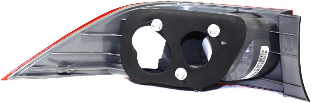 CarLights360 For Acura TSX 2004 2005 Tail Light Assembly Unit Passenger Side | Red Lens | Replacement For AC2819105 | 33501-SEA-A01