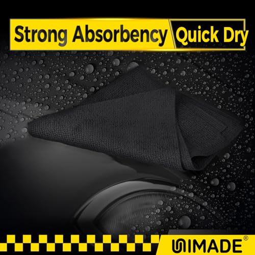 image for UNIMADE Microfiber Cleaning Cloth, 100 Pack Microfiber Towels for Cars
