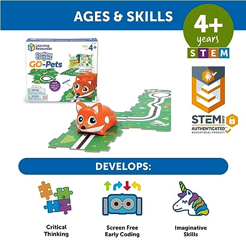 Learning Resources LER3097 Coding Critters Go Pets Scrambles The Fox, Screen-Free Early Coding Toy For Kids thumb #4