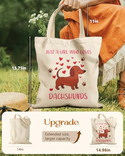 Image of Miss Adola Cute Canvas Tote Bag for Women Girls - Animal Lover Aesthetic Bags with Magnetic Buckle and Zipper Inner Pocket