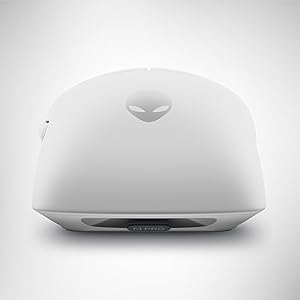 Alienware Pro Wireless Gaming Mouse - 2.4GHz Gaming Wireless/USB Wired Connectivity, Adjustable DPI, Optical Sensor Technology, 6 Programmable Buttons, 650 IPS Sensor Max Speed - Lunar Light