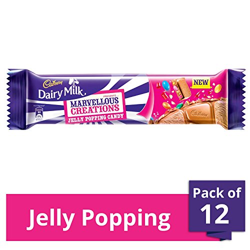 Cadbury Dairy Milk Jelly Popping Candy Chocolate, 35 gm Pack (Pack of