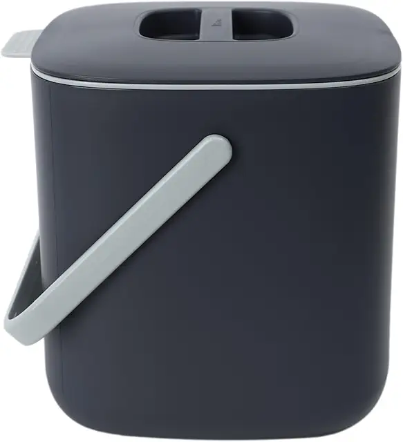 Stainless Steel Composter: BLUE GINKGO 2.6L Odor-Tight Kitchen Bin