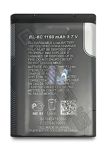 Image of Original BL-6C Battery for Nokia 3152 /3155 (1150mAh) Battery with 1 Year Warranty**(A0242)