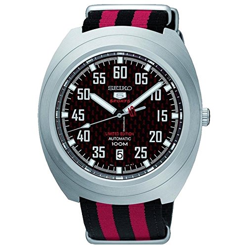 Preisvergleich Produktbild Seiko Herren Analog Automatik Uhr mit Stoff Armband SRPA87K1