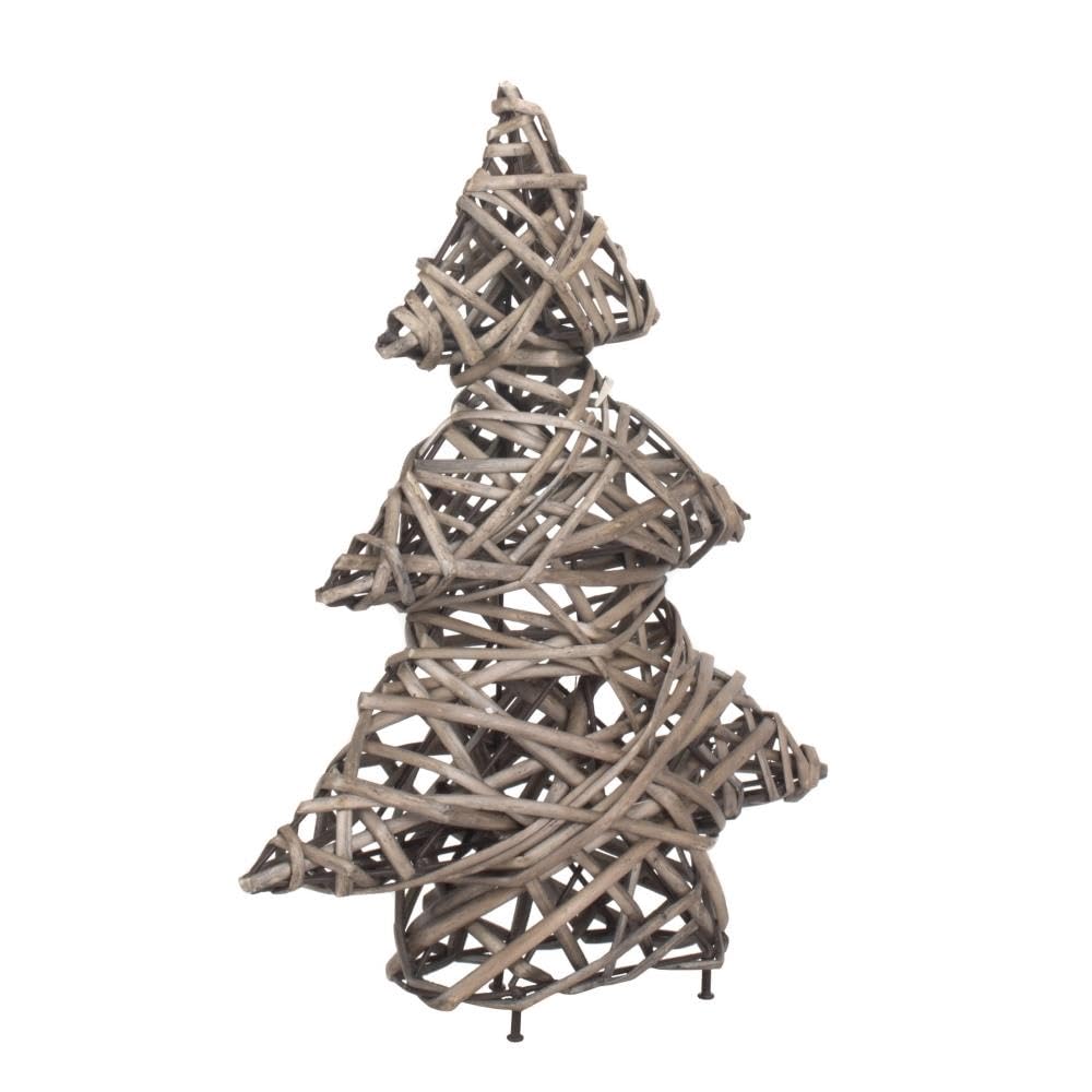 Red Hamper Antique Wash Christmas Tree, Brown, 37 cm