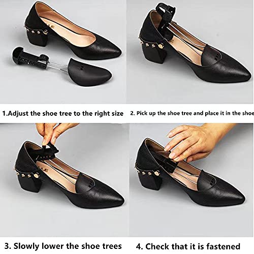 Zjhsxdr 2 Pairs Plastic Shoe Tree Stretcher Shaper For Women Adjustable Shoe Trees Women thumb #4