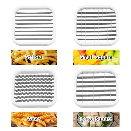 5 in 1 Acciaio Inossidabile Taglia Mele con Impugnatura per Fai-da-Te Patatine Fritte Inossidabile Taglia Frutta Affetta Patate a Bastoncino Taglia Mele in Acciaio Inossidabile - immagine 5