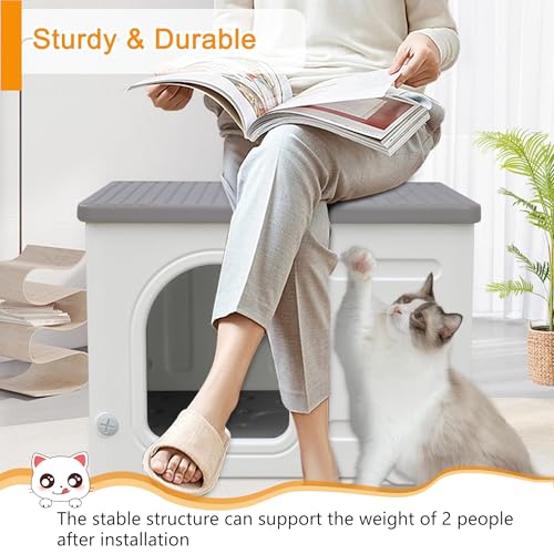 Maison pour chats douillette avec doublure isolante protectrice - 8