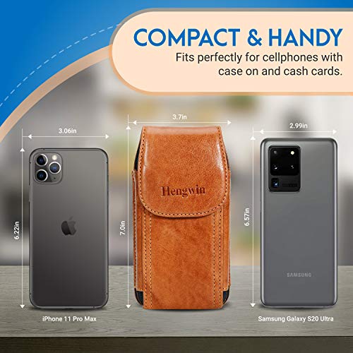 Hengwin Custodia in Pelle per iPhone 14 Pro Max