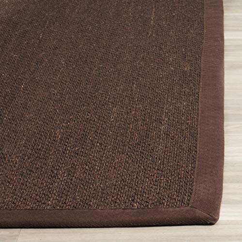 Tapete decorativo SAFAVIEH Natural Fiber 8x10 Chocolate miniatura 4