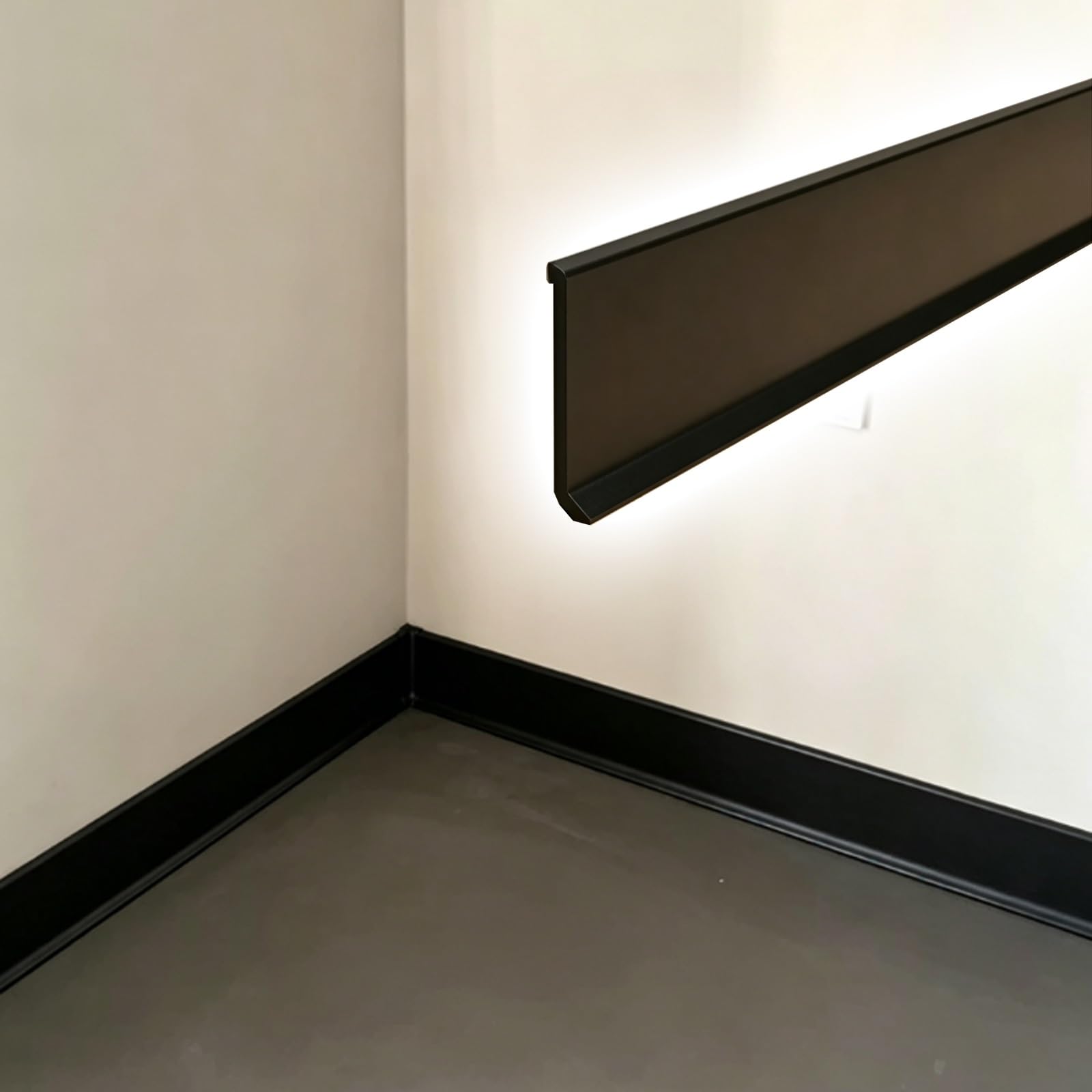 PVC Flexible Baseboard Moulding Trim Skirting Boards Wall Decor