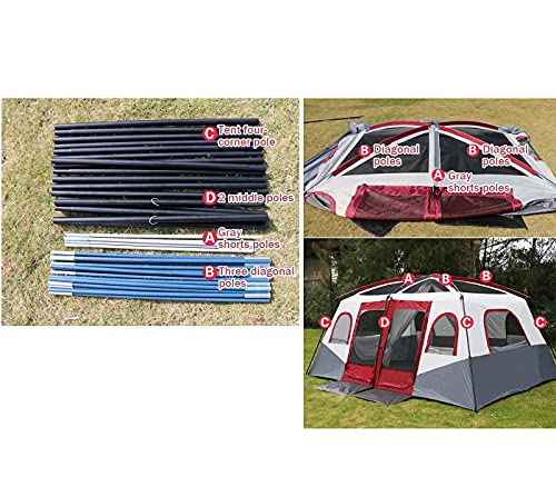 Carpa Dome para 8-12 personas con 2 dormitorios miniatura 6