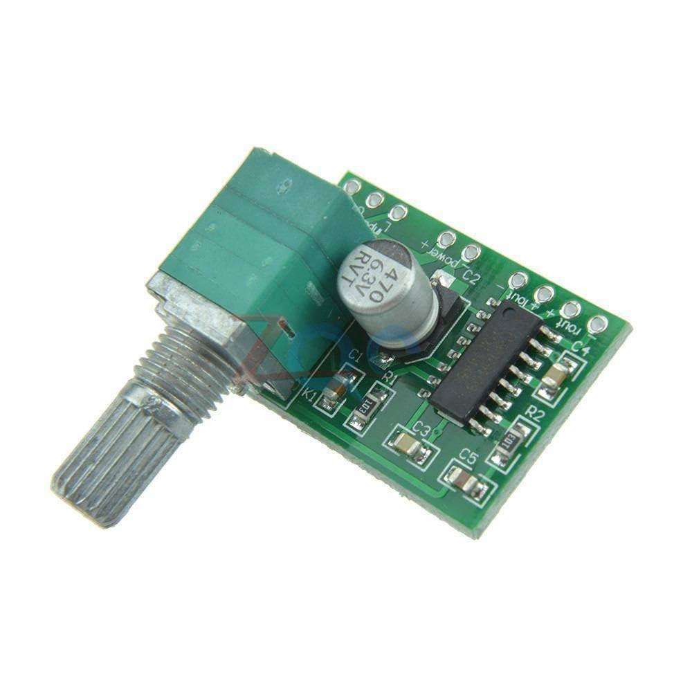 Generic 2pcs PAM8403 Mini 5V Power Board Support USB Power Supply 3W+3W Switch Potentiometer 2-Channels Audio Module