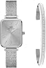 Daniel Wellington Daniel Wellington DW Ladies Watch Bracelet Set, Elegant Girlfriend, Quadro 20X26, Unitone Silver SClassic Bracelet, S Small Gift Set