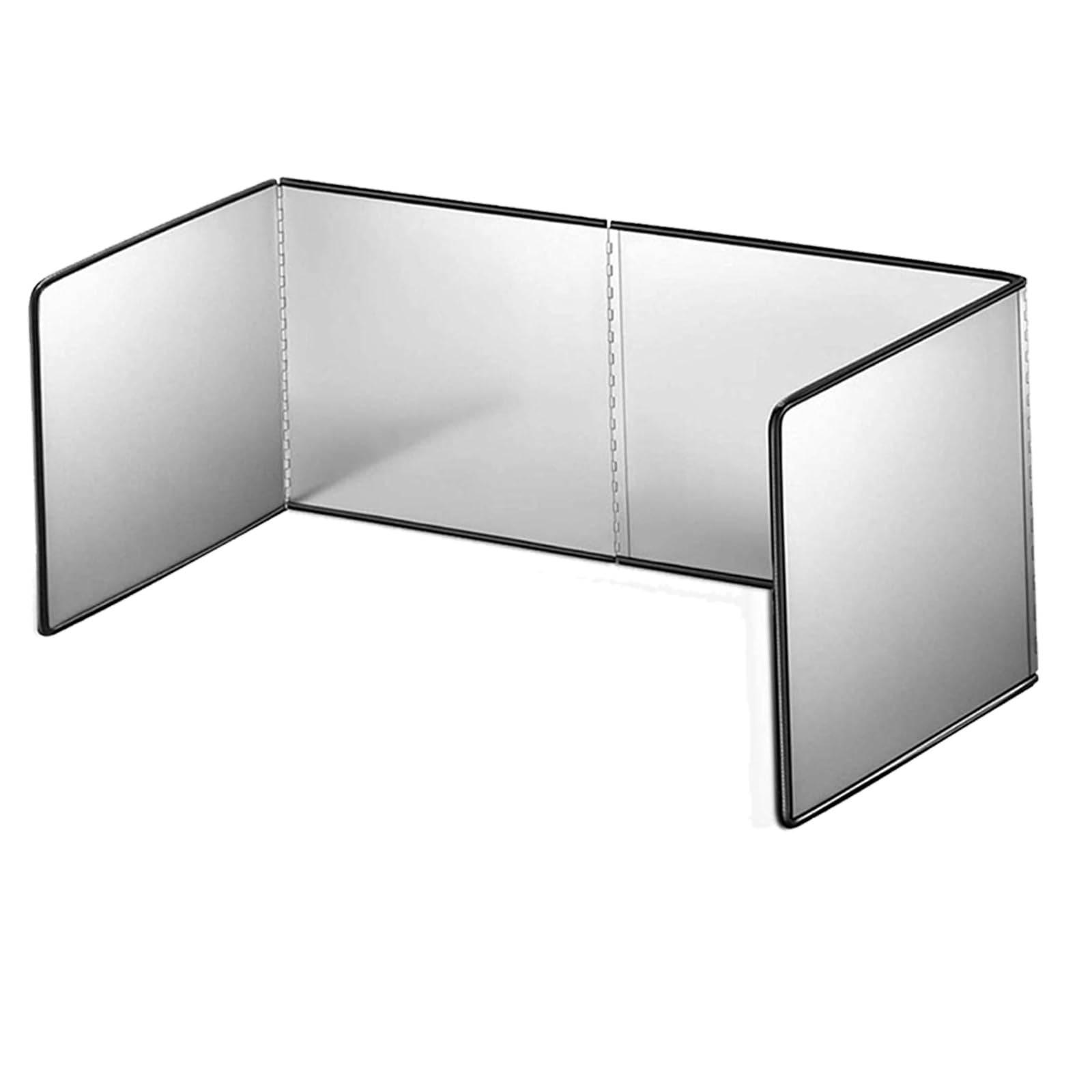 Plaque Anti-Éclaboussures De Cuisine Pliable, Pare-Éclaboussures En Acier Inoxydable À 3 Côtés, 80x40x30cm Bouclier Anti-Éclaboussures De Cuisine Pour Cuisinière, Fumée D'Huile Pare-Éclaboussures