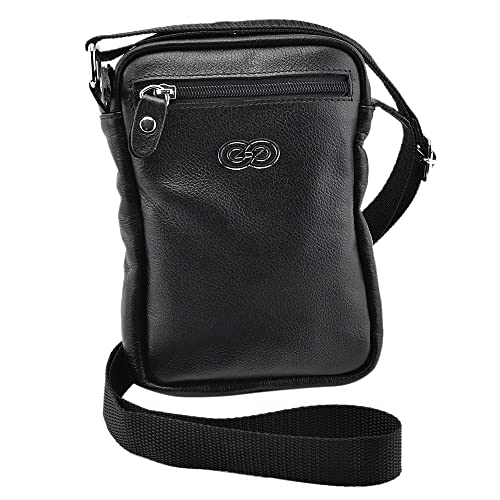 Bolsa Cross Body Transversal BARI em Couro (Preto)