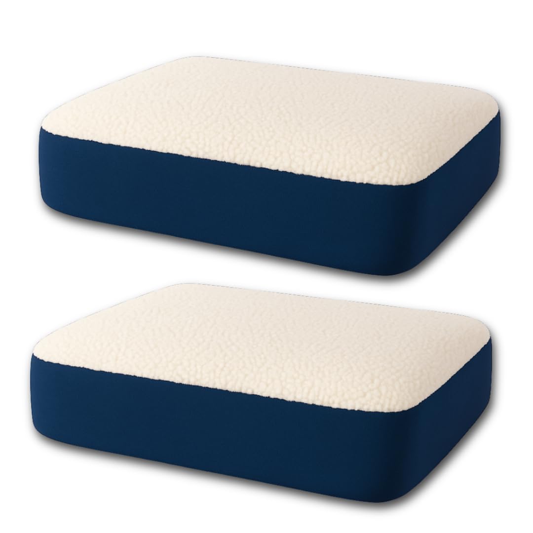 BEST DIRECT DUALUXE Cojin de Gel, Auto, Oficina, teletrabajo, Alivia tensión y presión en Espalda, piernas y glúteos, Funda Lavable, Ligero y portátil (47,5x38x7cm) (47,5x38x7cm, 2)