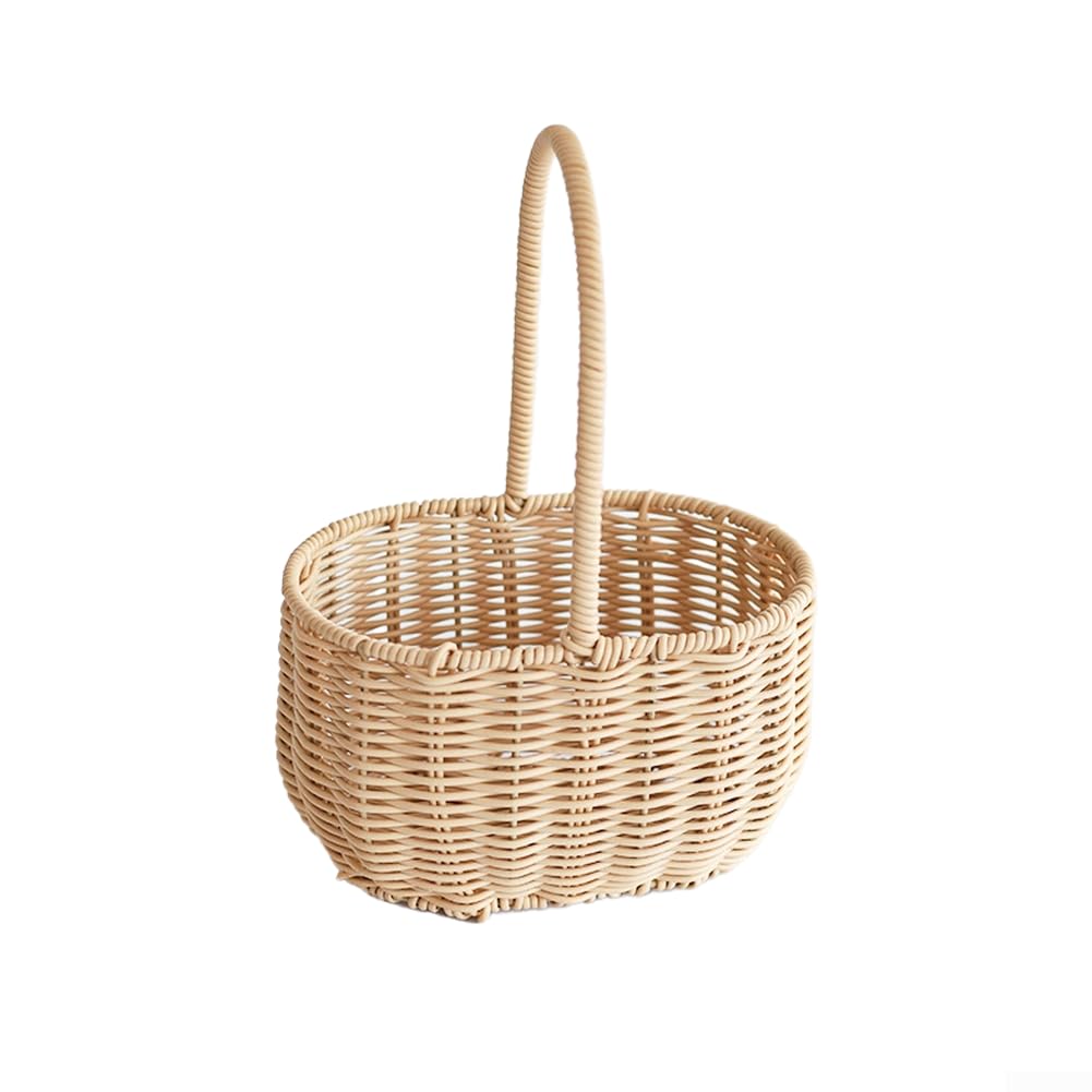 Handgeflechtener Osterkorb Bunt 25cm Mit Handgeflechtener Osterkorb(B)