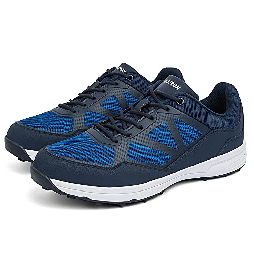 Image of THESTRON Men Golf Shoes Spring Summer Breathable Spikeless Golf Training Sport Sneakers Big Size US 7-14 Golf Walking Shoes