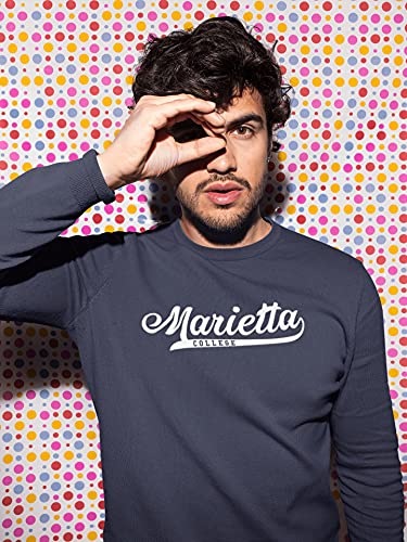 CreateMyTee | Marietta College Banner One Color Crewneck Sweatshirt3