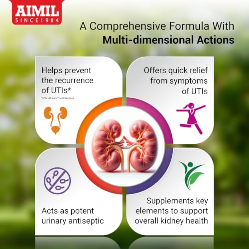 Image of AIMIL Neeri Tablets for Kidney Health - 30 Tablets | Ayurvedic Medicine for Urinary Tract Infections (UTI) Support | Helps Relieve Burning Micturition, Dysuria, and Regulate Urinary pH Balance (Pack of 10)