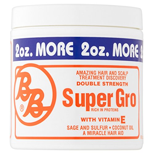 Bronner Brothers Double Strength Super Gro Treatment with Vitamin E 6 oz (Pack of 4)