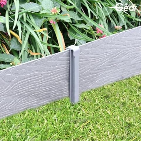 Flexible Plastic Garden Border Edging 10m Roll Cover