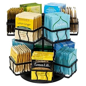 NHZ Drehkarussell Teebeutelhalter mit 12 Fächern